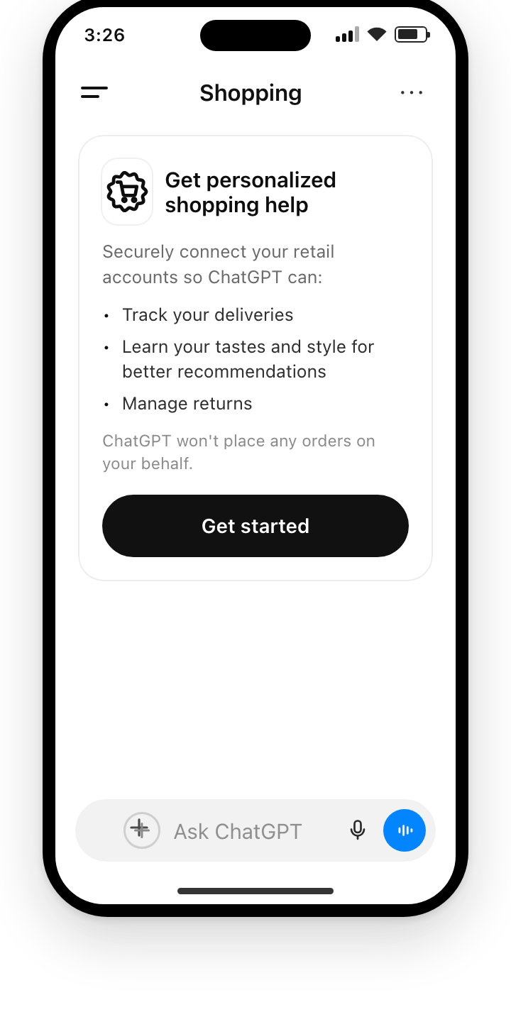 Connect your retail accounts