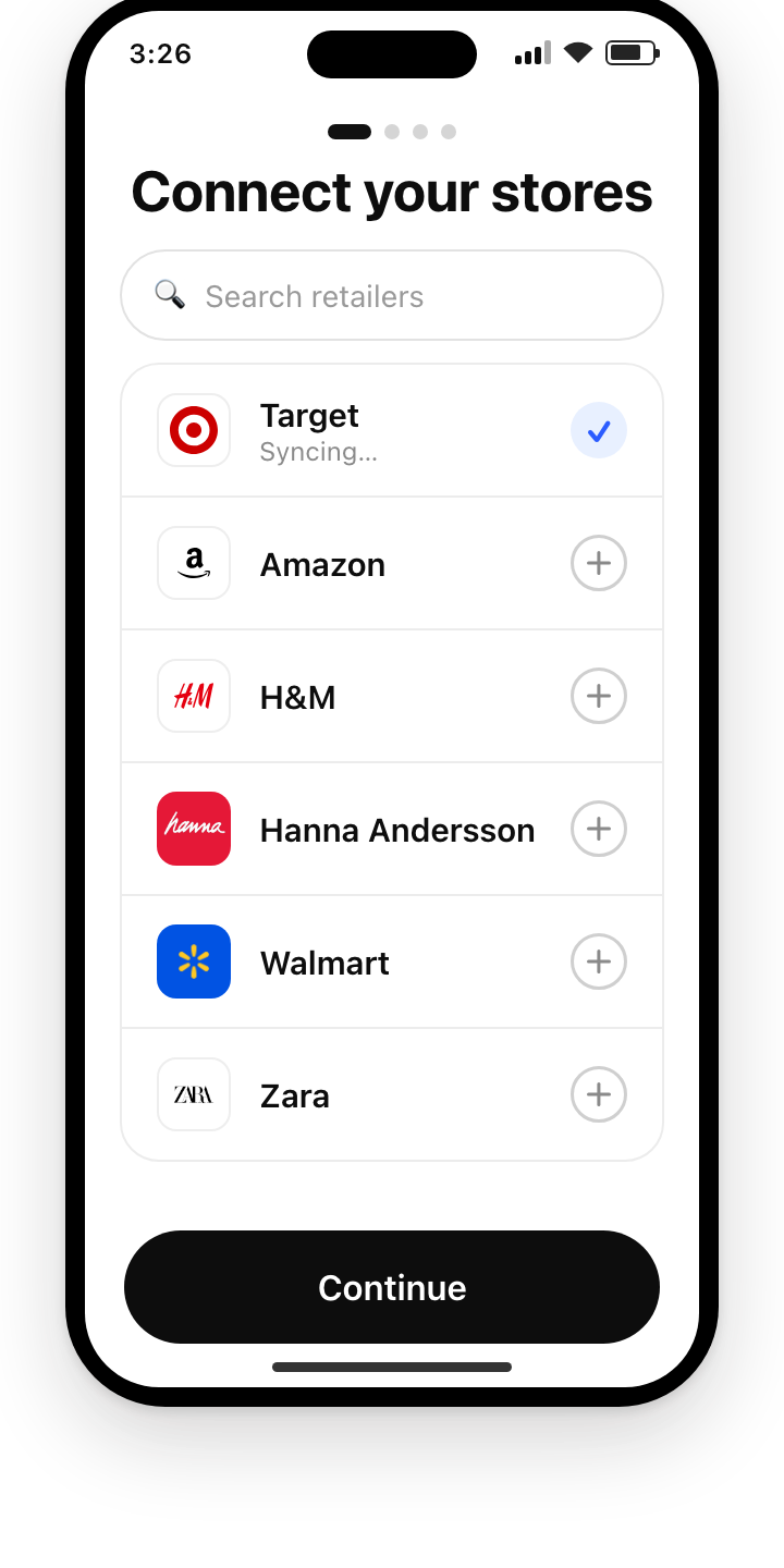 Pick the stores you shop