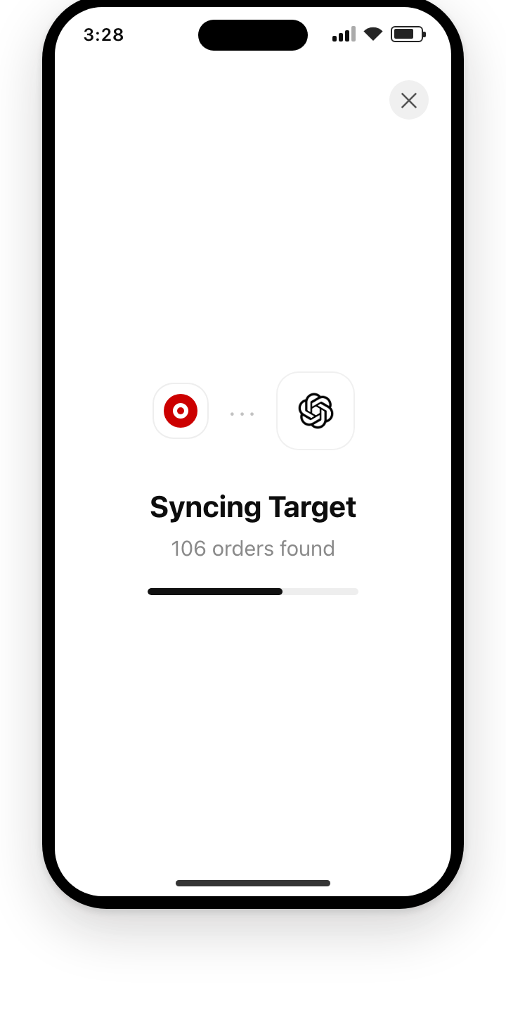 Order history syncs through Ario